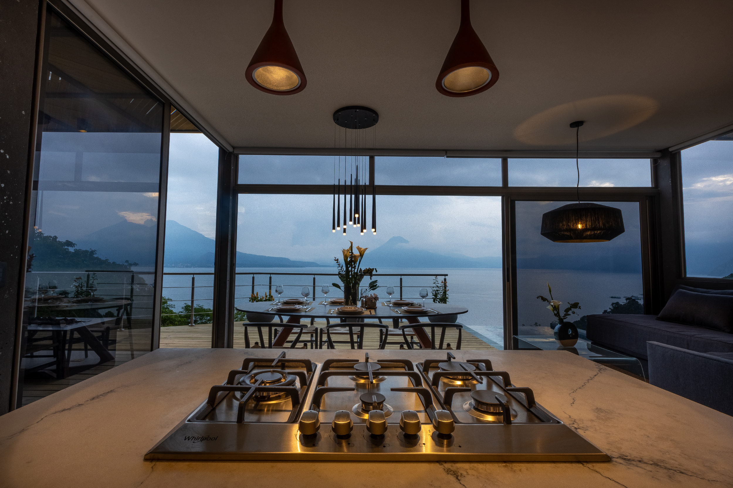 Cocina en madera villa Phoenix
